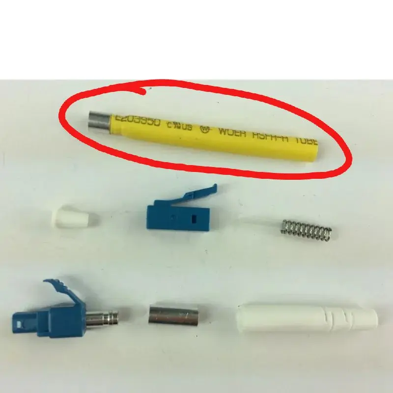 1000 pcs nhiệt co ngót tay áo cho LC 2.0mm sợi quang kết nối màu trắng vàng LC phần phụ kiện miễn phí vận chuyển ELINK