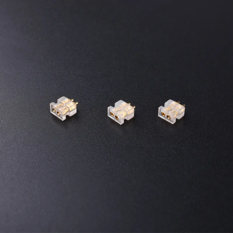 2 pcs 0.78 double pin 1964 socket female diy custom high-end headphone cable accessories pin plug