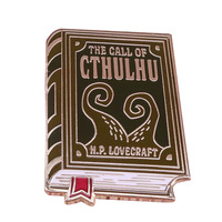 Howard P. Lovecraft The Call of Cthulhu Novels Gift Mini Book Lapel Pin
