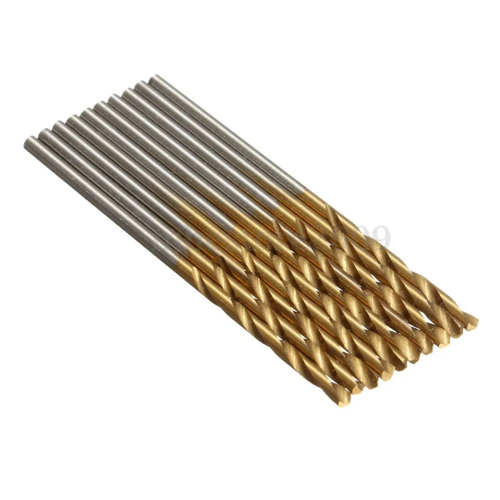 WENXING 50Pcs di Titanio Trapano Rivestito Bit HSS In Acciaio Ad Alta Velocità Punte da Trapano Set Utensili di Alta Qualità Utensili Elettrici 1/1.5/2/2.5/3mm