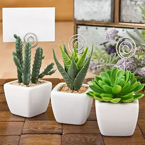 5Pcs Silver Color DIY Wire Card Holder Pick, Paper Photo Card Clip with Round Shape