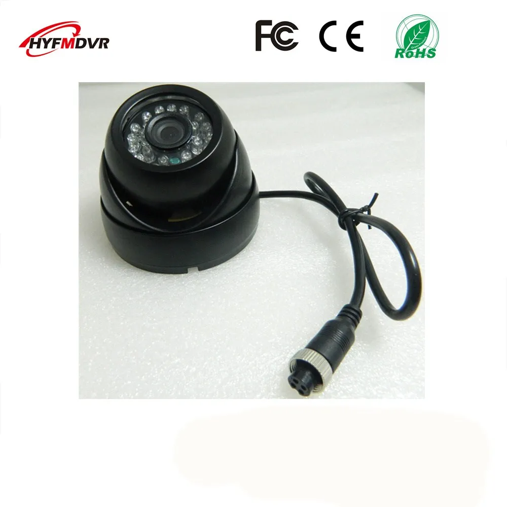 

3 inch metal conch hemispheric surveillance probe black shell AHD720P/960P school bus camera support SONY CCD 600TVL