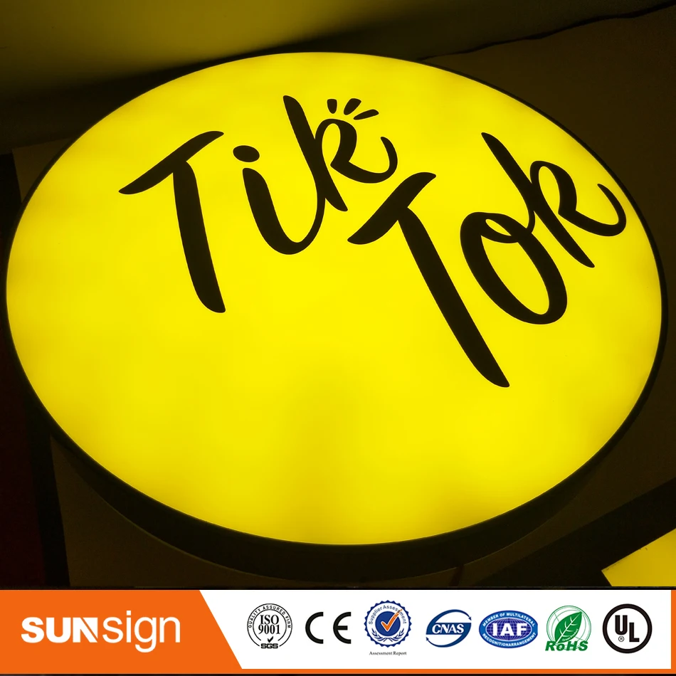 Advertising led illuminated outdoor light box sign