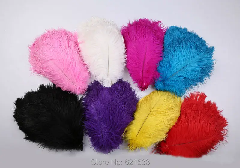 

500Pcs/lot!Natural Ostrich Feathers for Wedding 10-12"/25-30cm Wholesale Multicolor