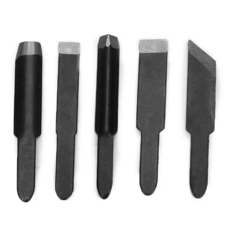 ALLSOME 5pcs Carving Blades For Woodworking Carving Chisel Electric Carving Machine Tool HT2335