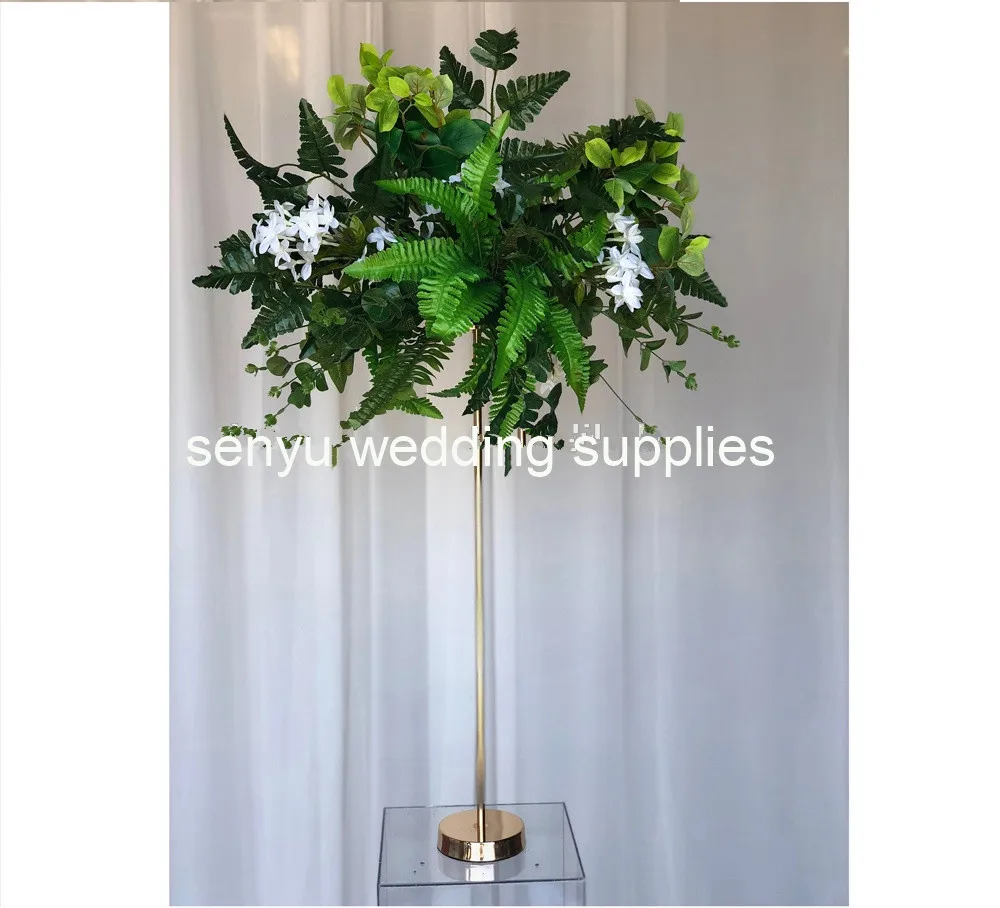 

15 шт.) высота 60 см) искусственные держатели, подсвечники, высокие центральные части стола для свадьбы, золотые металлические Цветочные подставки senyu0565