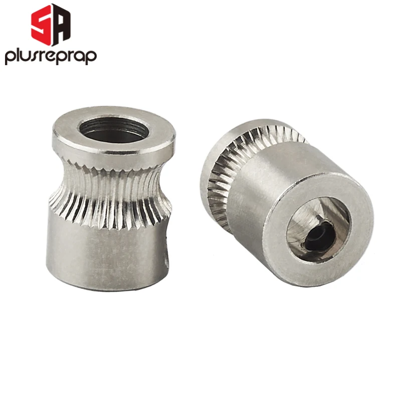 Wholesale 2pcs/lot MK8 Drive Gear for 1.75mm/3mm Plastic Filament 3D Printer Reprap Extruder Stainless Steel