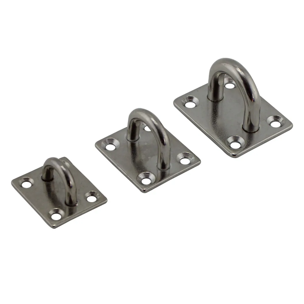 

Сверхмощная квадратная накладка SS316/304, прямоугольная морская накладка для глаз, набор фурнитуры для штор, парус, фитинг для двери, вдова, 5 мм, 6 мм, 8 мм