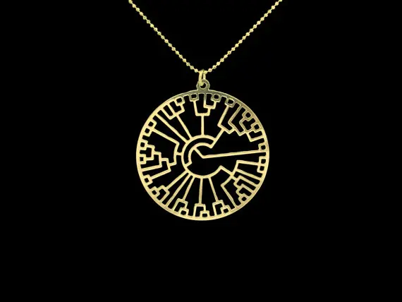 one piece Evolution tree - Phylogenetic tree necklace Tree of life  Science silver plated chain