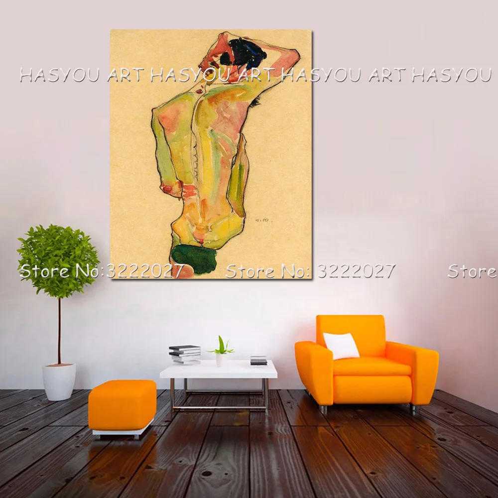 Modern Canvas Painting Cuardros decoracion Wall Art Poster Home Decoration Naked Art Figure Picture Wall Art Paintings