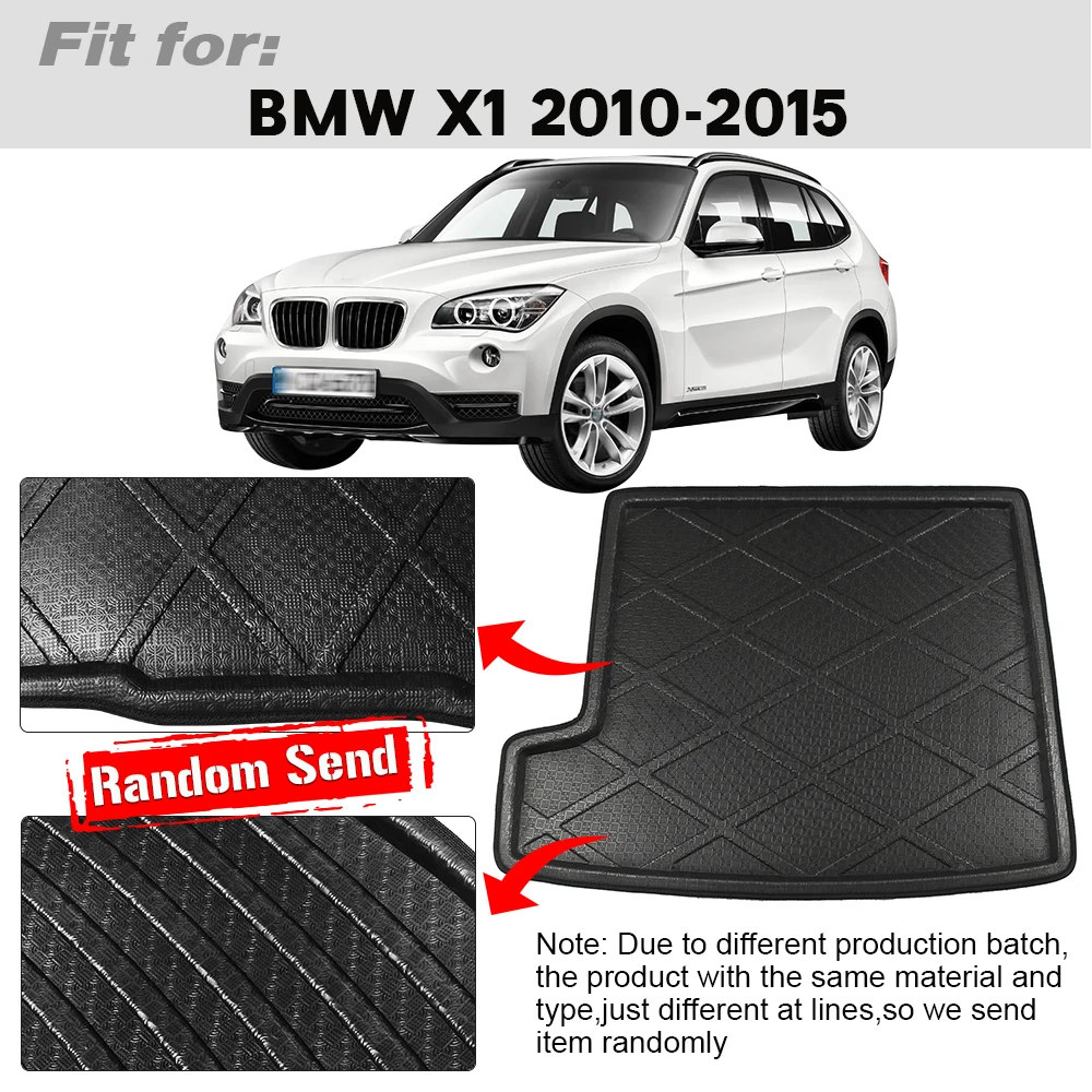 Buildreamen2 For BMW X1 E84 Car Rear Cargo Trunk Mat Tray Boot Liner Floor Carpet Protector Pad 2010 2011 2012 2013 2014 2015