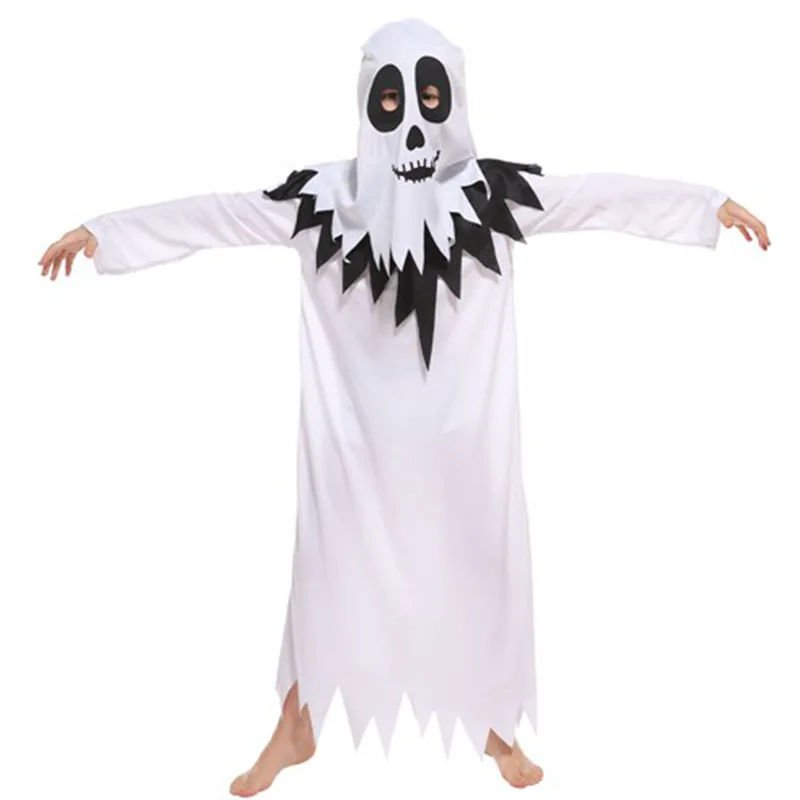 Kids Children Hell Devil Fiend Cosplay Boys Halloween Ghost Scary Costume Carnival Purim Easter Stage Role Play Show Party Dress