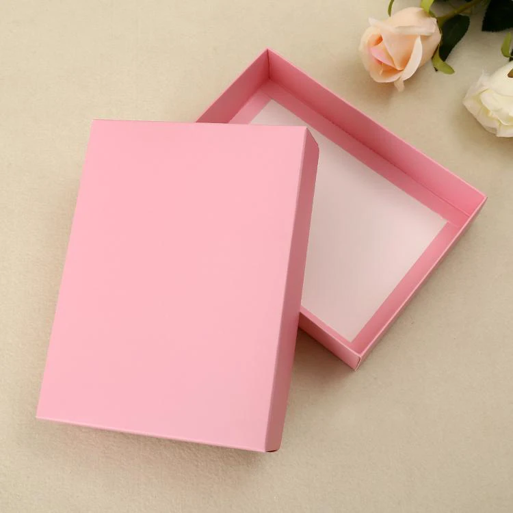 

50pc Pink Carton,Kraft Paper gift Box,wedding favor cardboard paper box,Craft candy Handmade Soap socks Packaging box 18x12x4cm