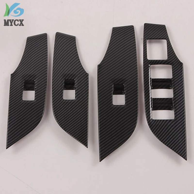 Only for Left hand drive ! For Toyota RAV4 RAV 4 2019-2022 ABS Accessories Car Interior Door Window Lift Regulator Cover Trim