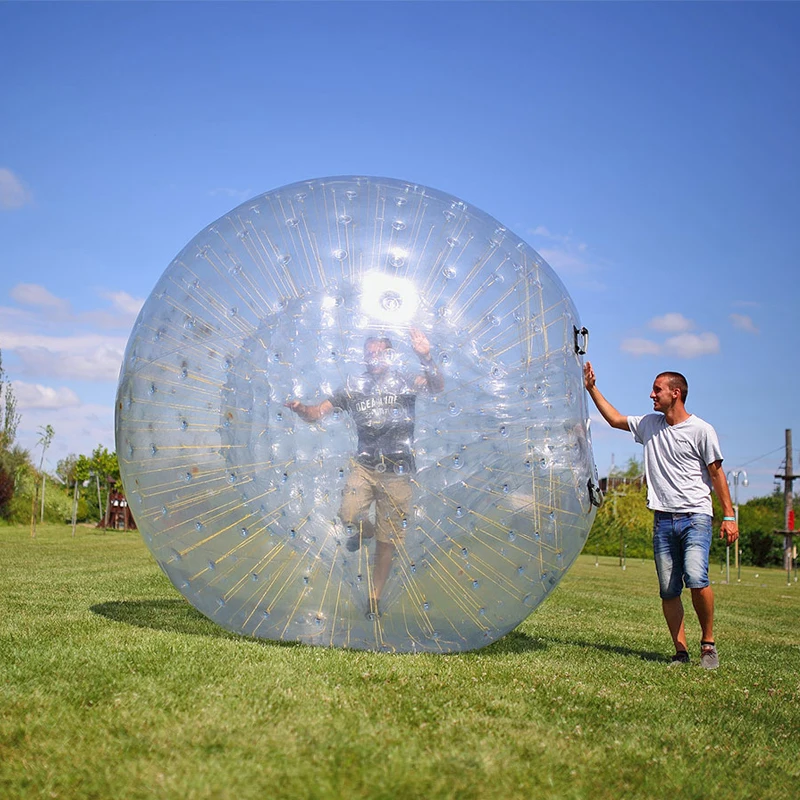 2.5m Dia ขนาดใหญ่ Inflatable Body Zorb Ball Air มนุษย์หนูแฮมสเตอร์ Ball Inflatable Rolling Zorb Ball