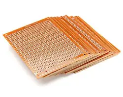 10 sztuk 5x7cm puste PCB Breadboard uniwersalny DIY fototyp pokładzie jednostronnie obwodu Breadboards