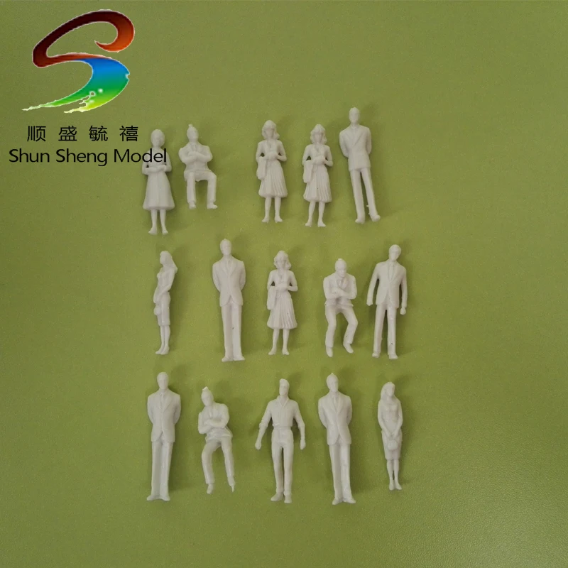 

500pcs scale 1/75white model plastic figure model humans