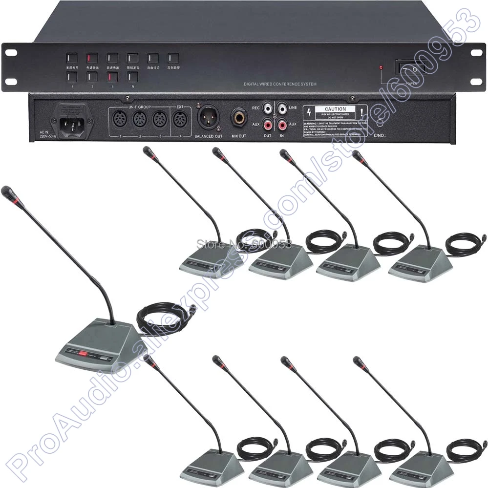 

MiCWL High-end Wired Meeting Room Conference Microphone System with 36 Gooseneck Table Mic