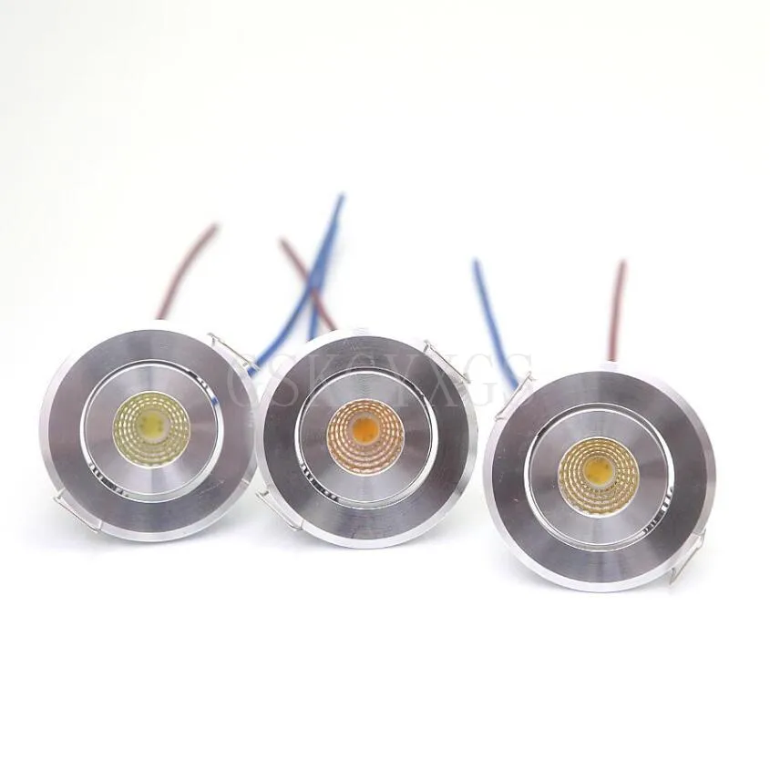 3PCS 220V COB LED Mini Spotlight Kast Spot Light Dimbare Inbouwdownlight Kast Showcase Display Lamp 3W aluminium Body