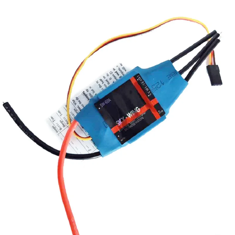 

Skywing 60A Brushless ESC with BEC Speed Controller for Airplane Glider Helicopter RC Model