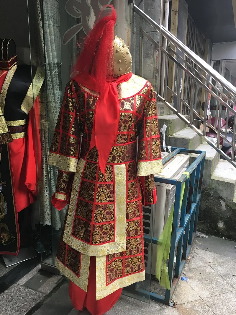 General Qin soldiers ancient costume divine troops Outfit descending from Heaven cosplay High-grade costume Soft armor clothing