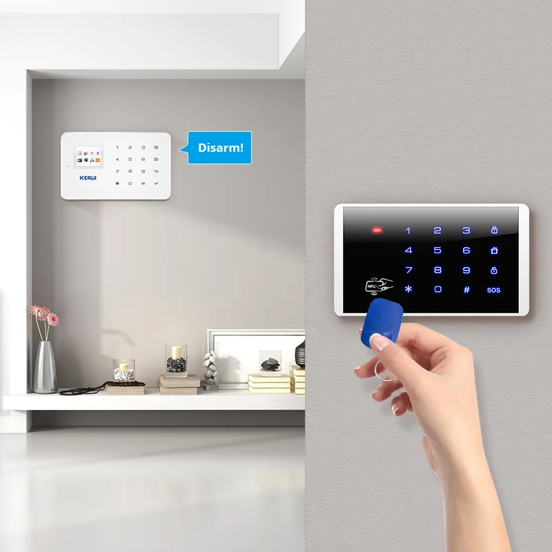 KERUI K16 Wireless Password Keyboard System 433MHz Wireless RFID Card Touch Keyboard per KERUI Home House Alarm System