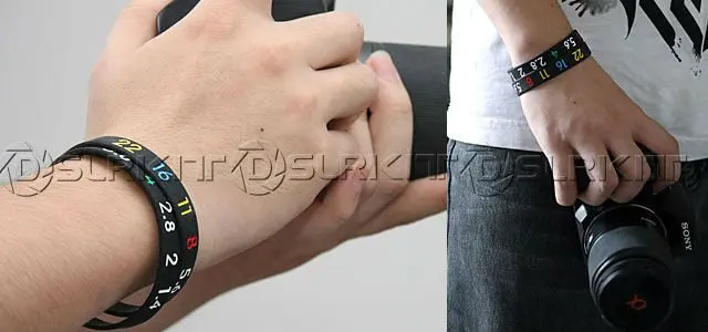 CONJUNTO de pulseira do fotógrafo/lente de parada Zoom Creep/abertura + foco + distância focal