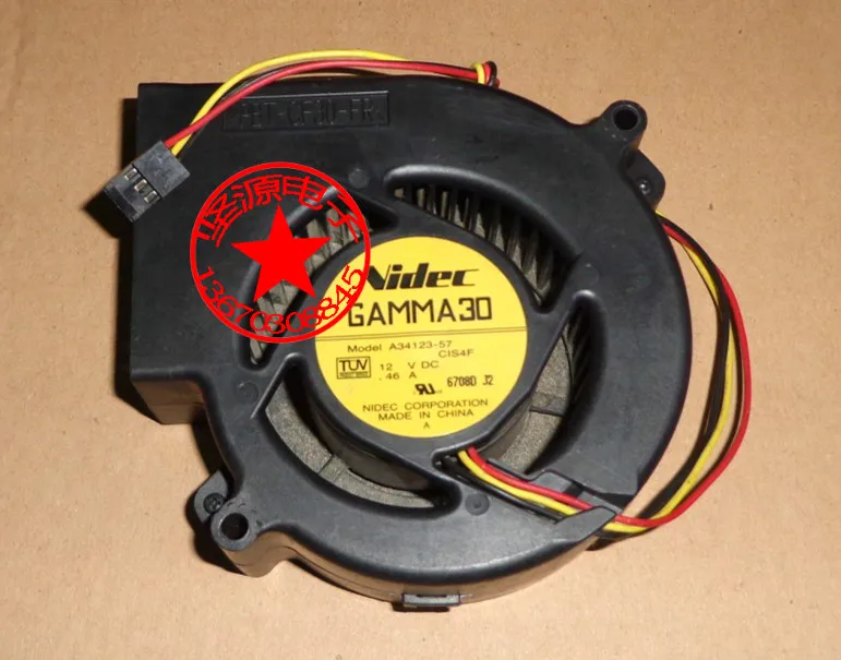 

Free Shipping Wholesale Nidec GAMMA30 A34123-57 12V 0.46A For WS-C3550-24-EMI 2960-24TT-L 2960-48TT-L server fan