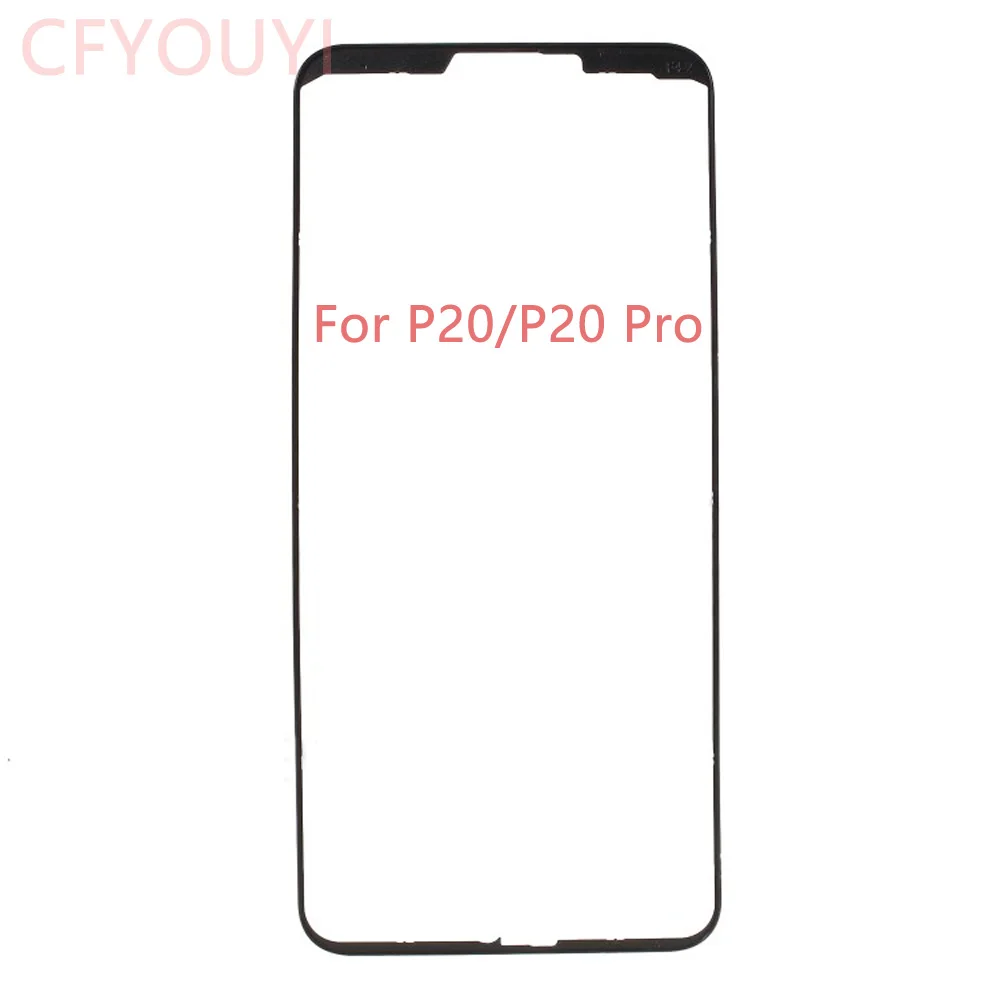 10pcs/lot For Huawei P20 / P20 Pro LCD Front Supporting Frame Bezel Repair Part - Black / White