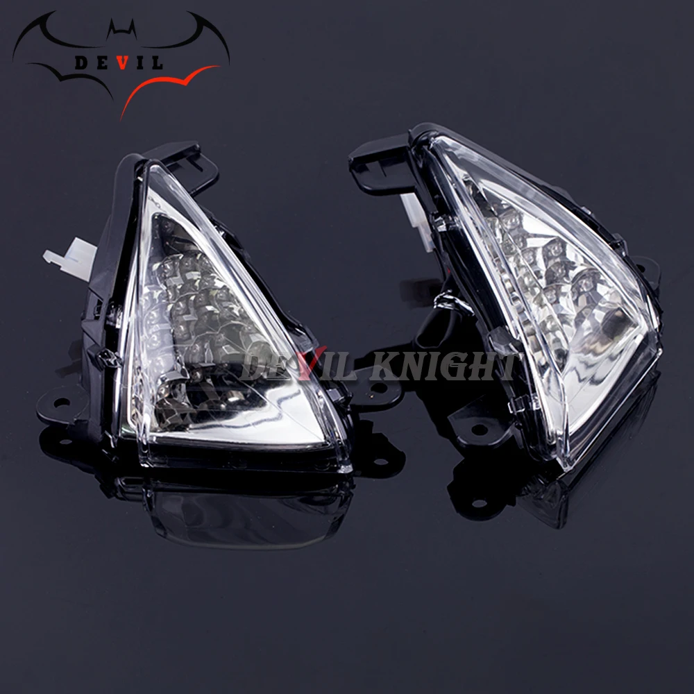 Front LED Turn Signal Indicator For KAWASAKI ZX6R ZX10R Z750 Z1000 NINJA 650R ER6N ER6F Motorcycle Accessories Light Blinker