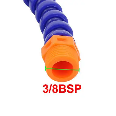 Tubo de válvula de arrefecimento para água, bico redondo flexível 3/8bsp, tubo de 60cm de comprimento, 2 peças