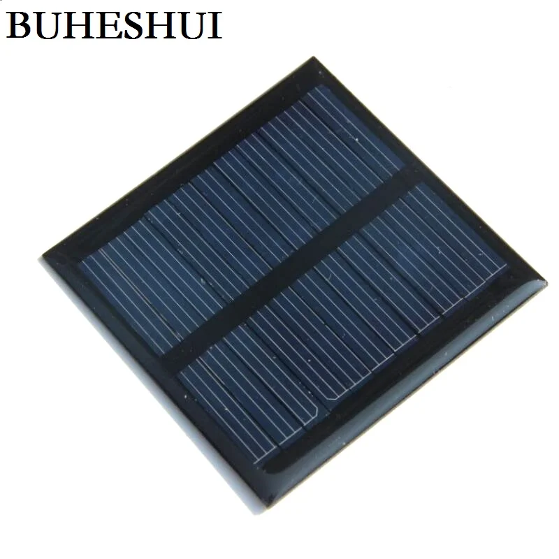 

BUHESHUI 0.6W 5.5V Solar Cell DIY Polycrystalline Solar Panel Charger For 3.7V Battery 65*65MM 100pcs Wholesale Free Shipping