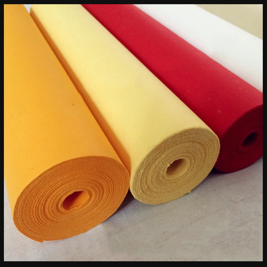 Colorful Painting Raw Rice Paper Roll Chinese Calligraphy Xuan Paper for artist painting calligraphy