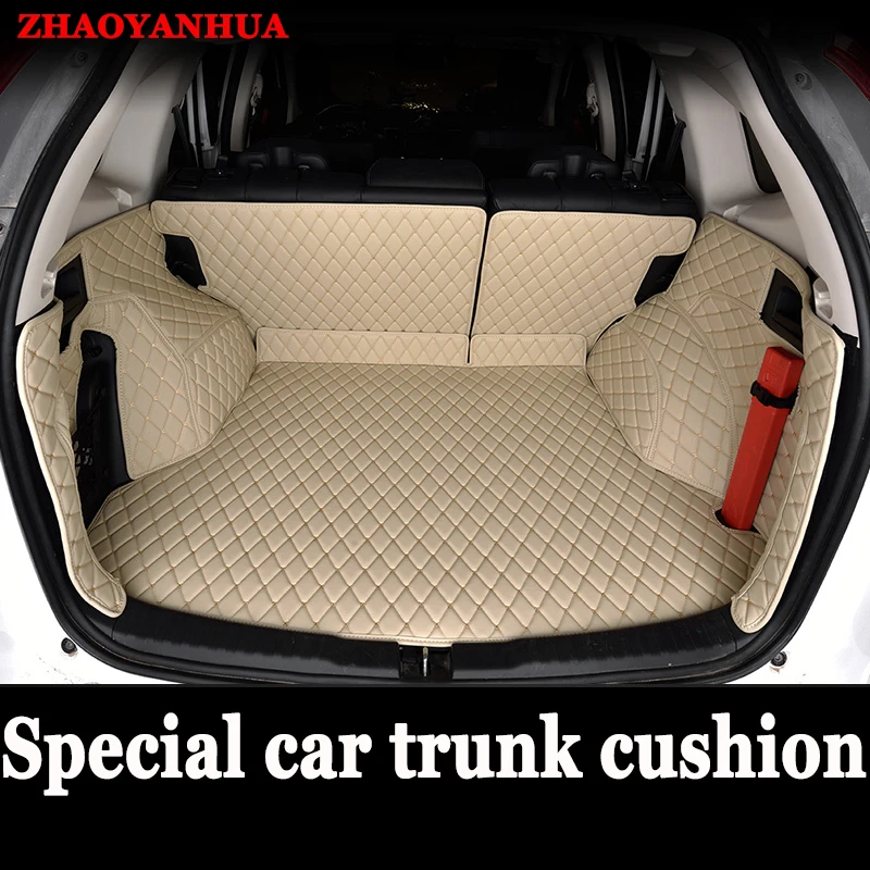 

Custom fit car trunk mats for Honda CRV durable leather luggage mats full surrounded car-styling