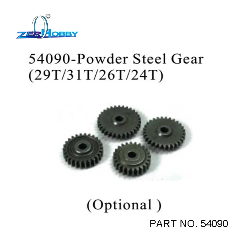 HSP ORIGINAL RC CAR SPARE PARTS POWDER STEEL GEAR 4X SET 24T 26T 29T 31T FOR HSP BLUE ROCKET ON ROAD CAR 94052 (part no. 54090)