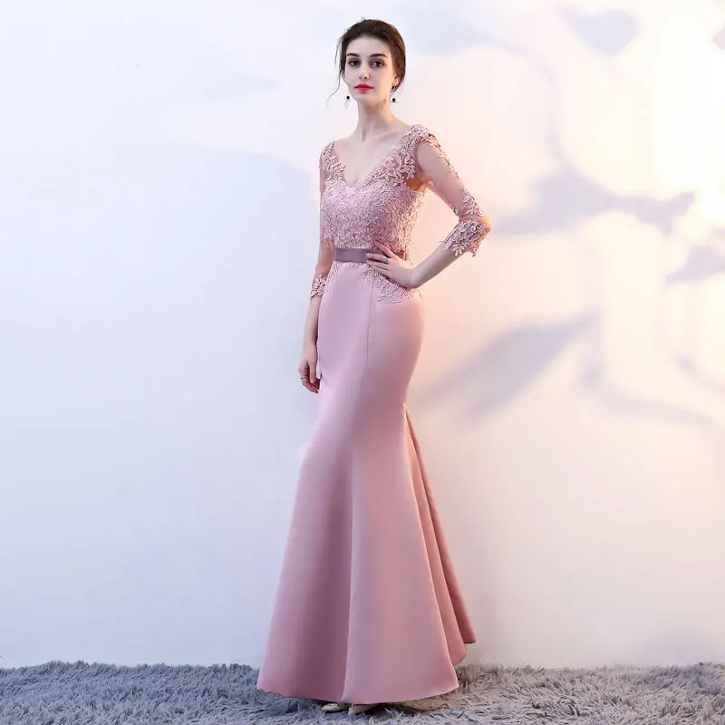 FADISTEE New arrival elegant party mermaid prom dresses evening dress Vestido de Festa gown lace sexy satin long formal