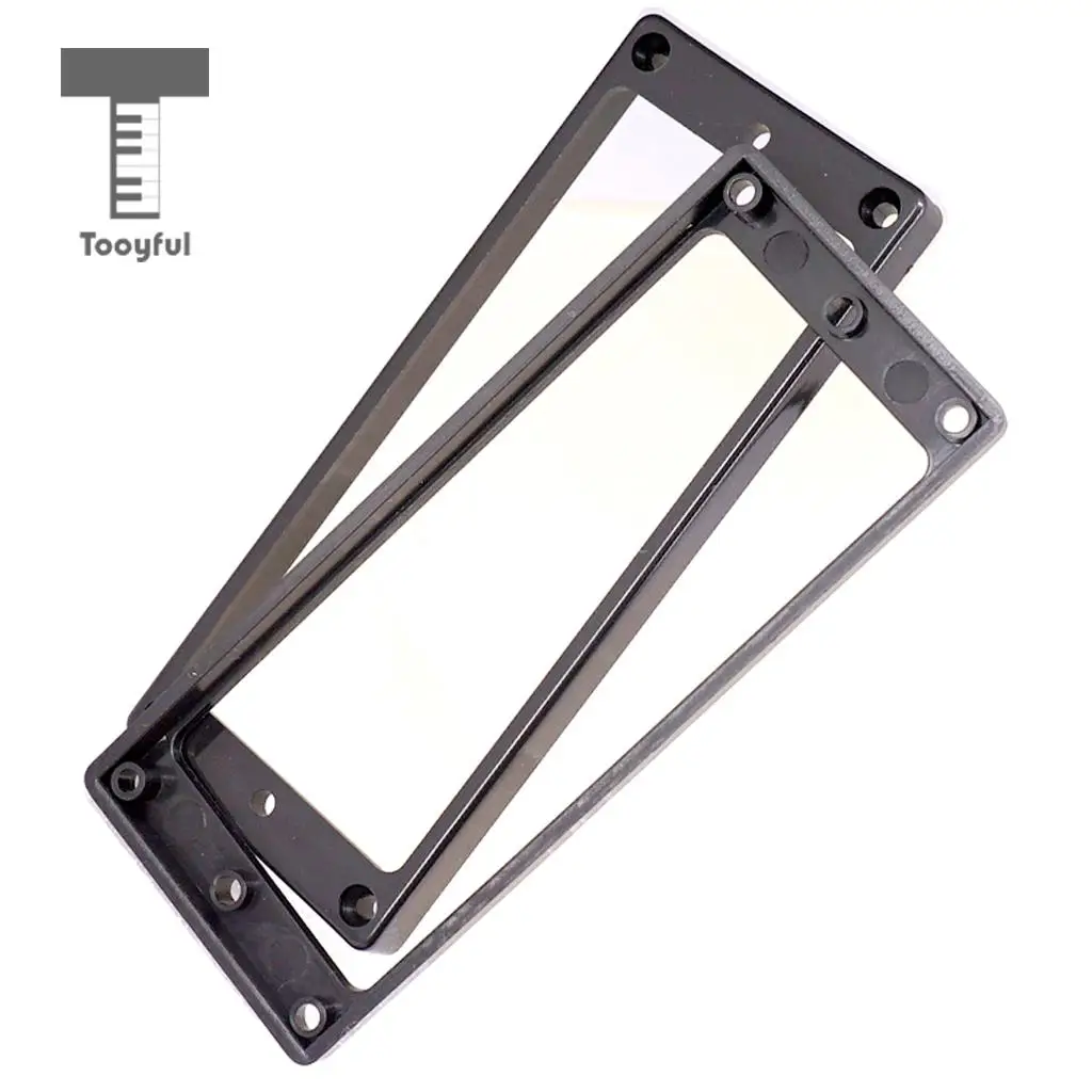 Tooyful 8-String Guitar Parts Plastic Humbucker Pickup Mounting Ring Frame for Replacement