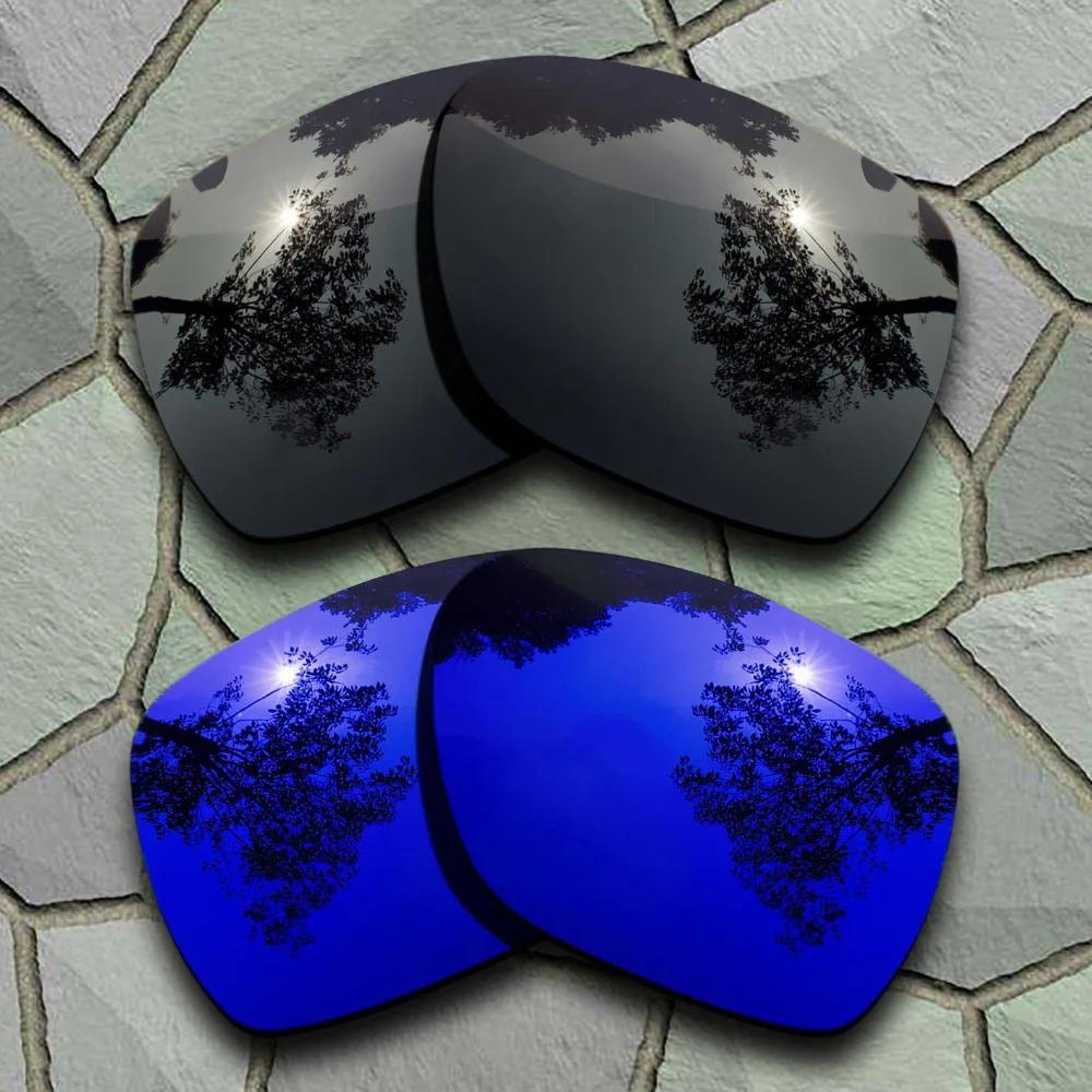 

Grey Black&Violet Blue Sunglasses Polarized Replacement Lenses for Oakley Deviation