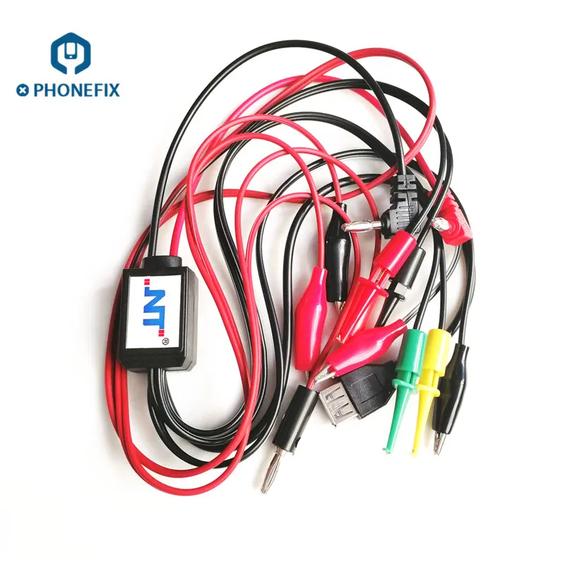 PHONEFIX Universal 10A/20A Test Leads Multimeter Current Voltage Test Cable with Alligator Clips Phone DC Power Supply Cable