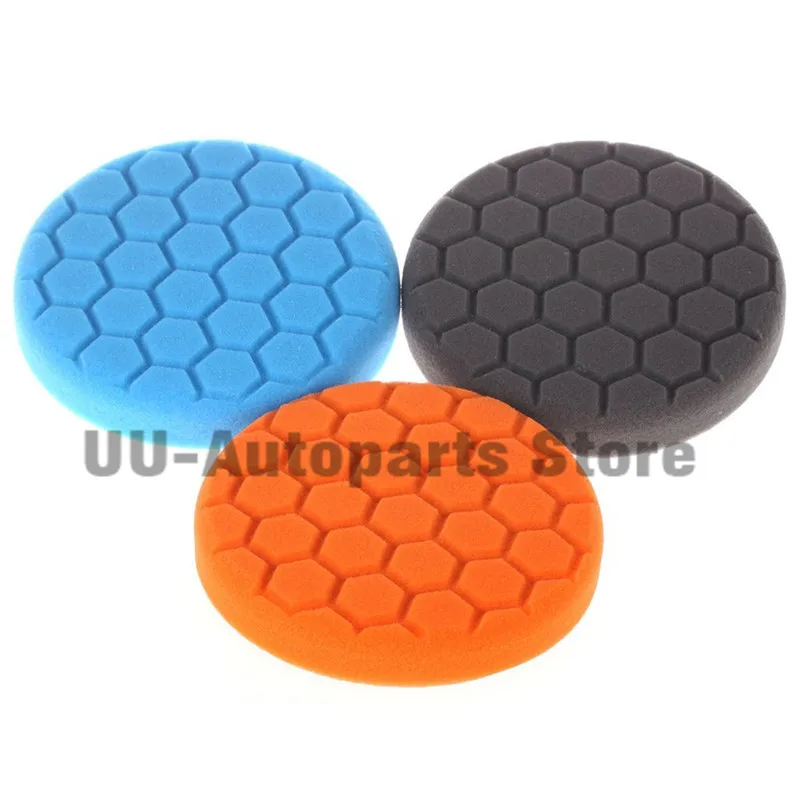 Polishing Pad Kit Set  6 Inch For Car Polisher Multi-color Buffing Foam Sponge 3pcs/set