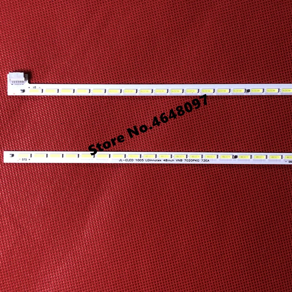 

2pcs 606mm LED Backlight strip 72 Lamp For LG lnnotek 48"TV VNB 7020PKG 72EA REV0.2 VESTEL VES480UNVS-M01 VES480UNVS-3D-M01