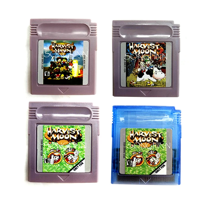 Harvest Moon Classic Harvest Moon 2 3 DX Video Game Memory Cartridge English Language Card for 16 Bit Console Save