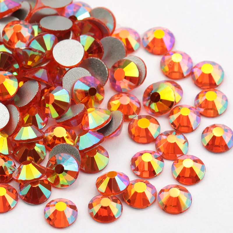 

SS12 SS16 SS20 Sun AB Clothing Rhinestone Flatback Non Hot Fix Rhinestones DIY Decoration Art Design 1440Pcs/lot