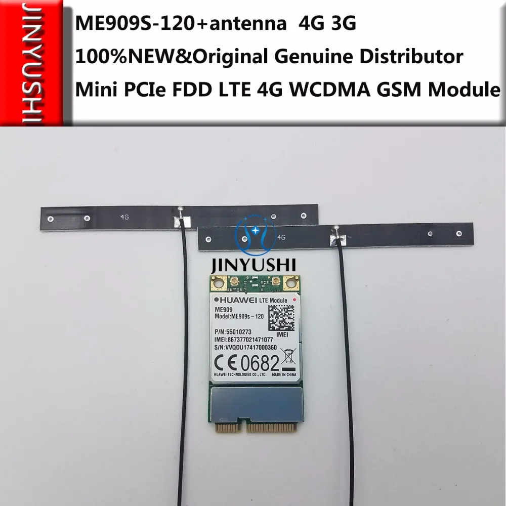 

ME909S-120+2PCS 19CM 4G strong signal antenna 100% NEW&Original Mini PCIe FDD LTE 4G WCDMA GSM Support GPS Module