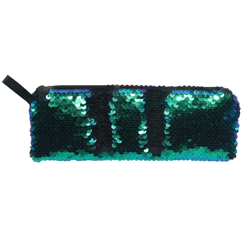 1 Pcs New Sequin Pencil Case Flash Magic Sequin Pen Bag School Supplies Girl Handbags Sundries Cosmetic Bag Multi-function Bag