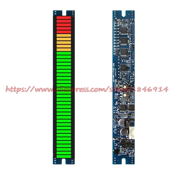 The 40 section column VU table module for audio signal, level indicator, sense of volume