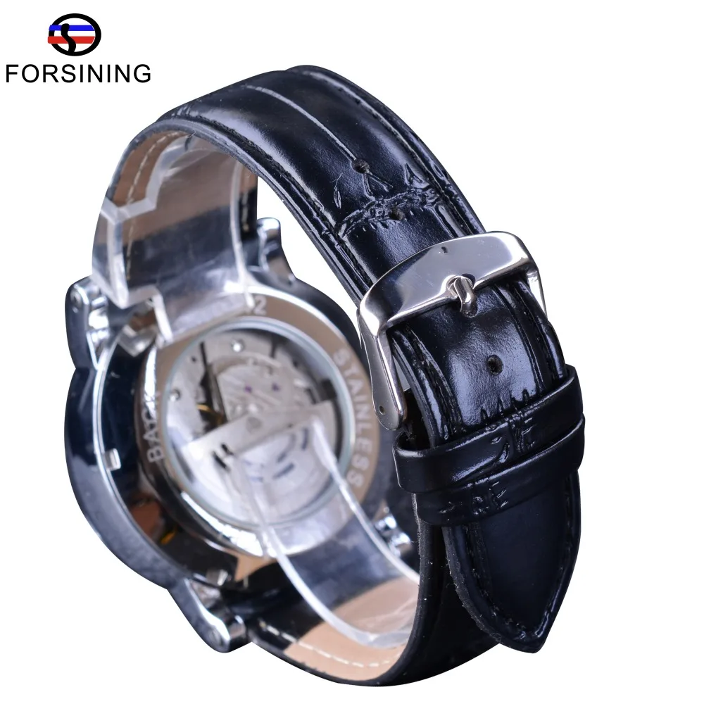 Forsining Fashion Business Series Calendar Display Concealed Design Clock Men Automatic Wrist Watch Top Brand Luxury Male Clock