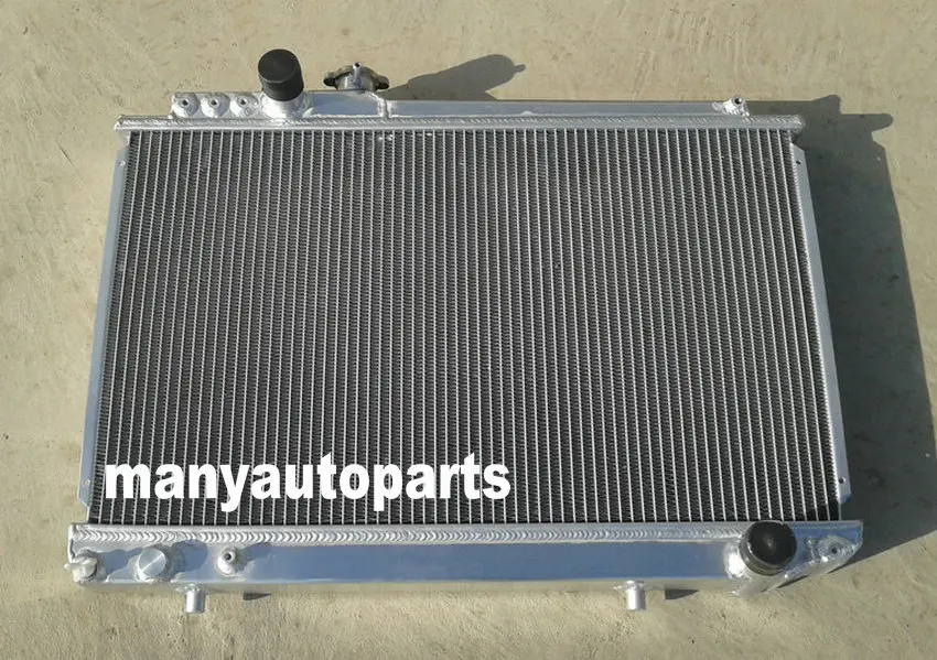 3 صفوف مشعاع ألومنيوم لتويوتا سوبرا المحلق عاليا MK3 7M-GTE + 2 المشجعين 1986-1992 87 88 89 90 91 952