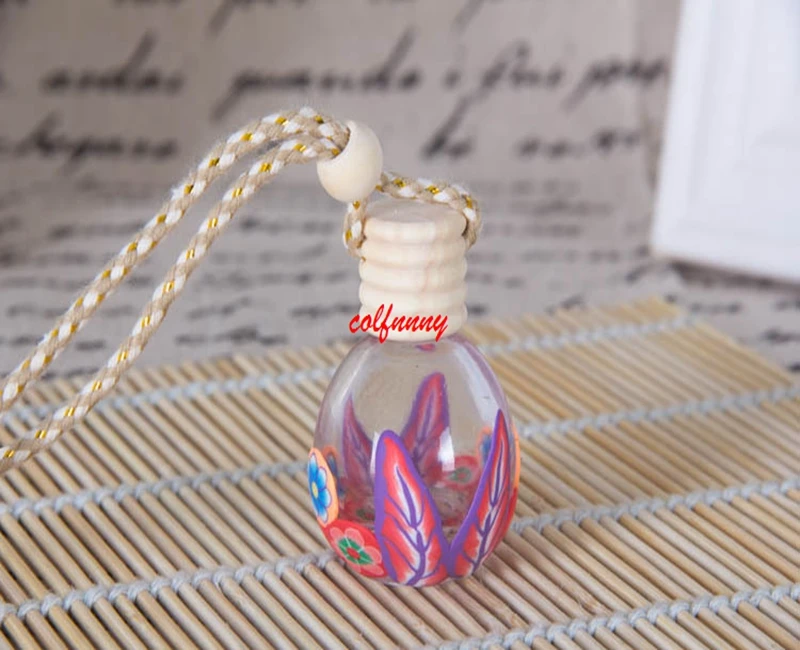 

300pcs/lot Fast Shipping The new high-grade natural hanging pottery clay pendant car perfume bottle car pendant FXS10