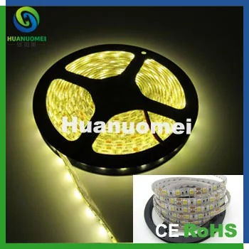 5m/lot IP20/IP65 waterproof 300 LED strip light 5050 SMD 60leds/m flexible strip ligth cool white warm white